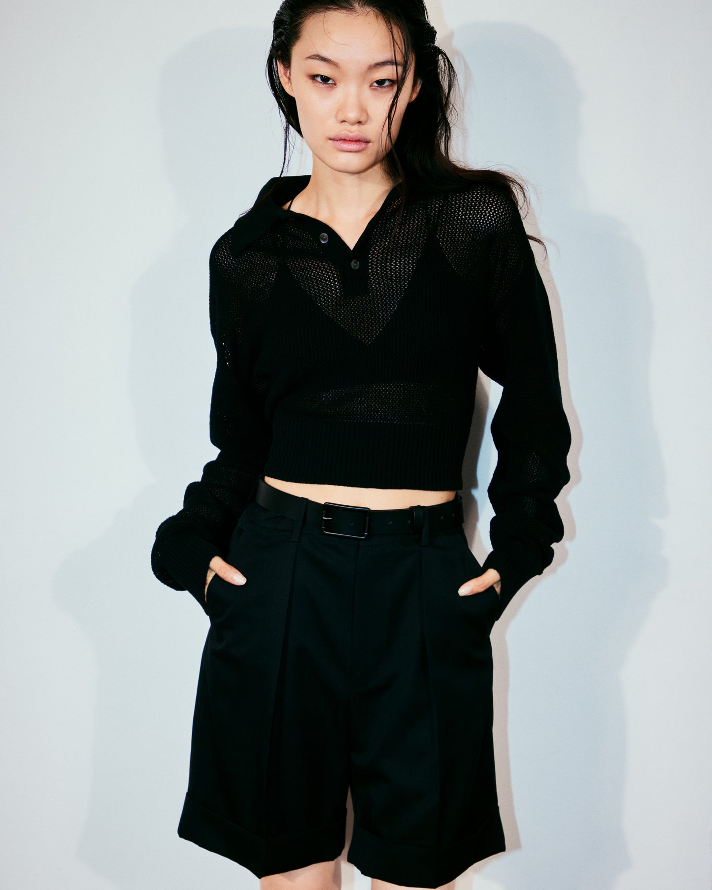 Unisex tuck shorts