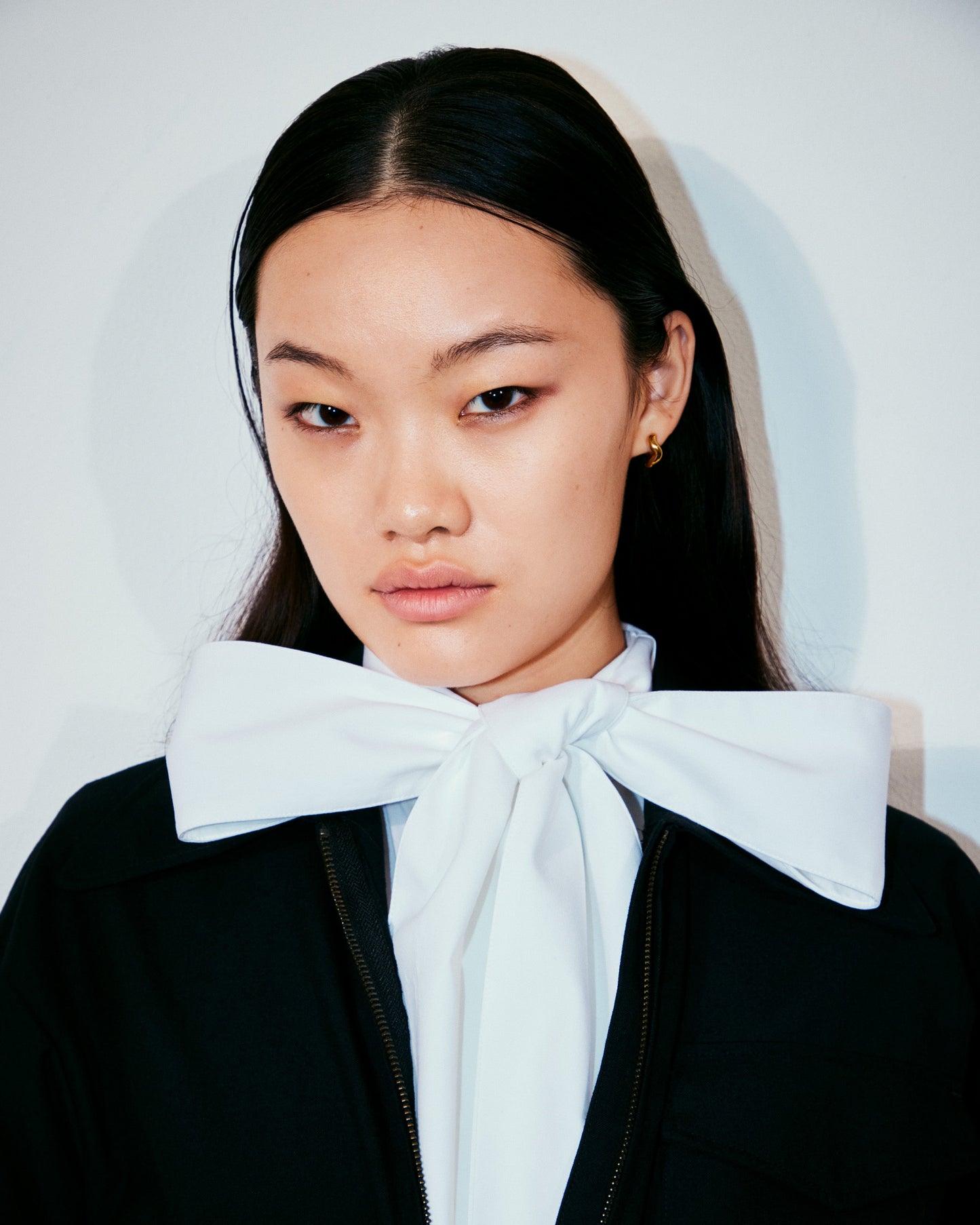 Big bow dress shirt