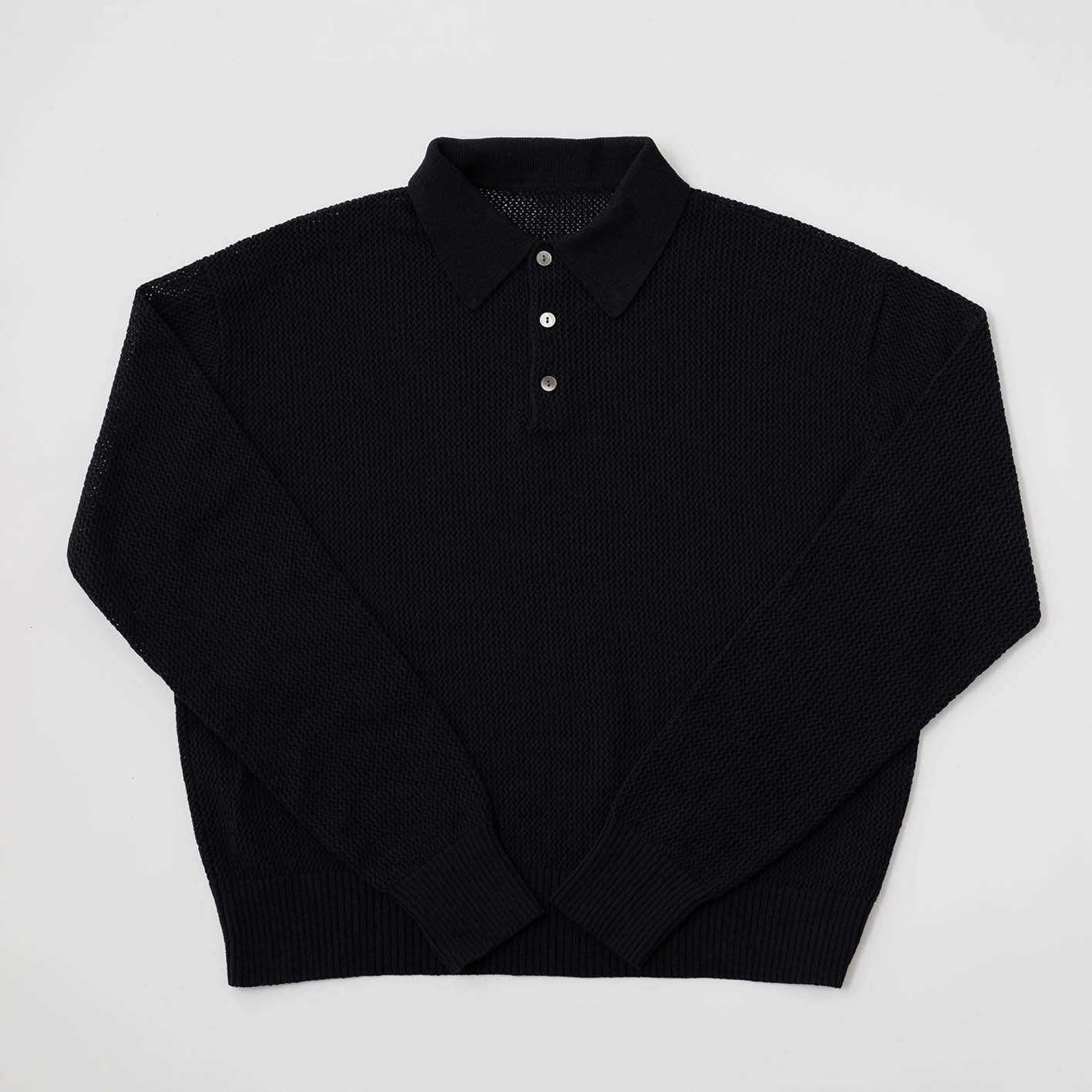 Over size knit polo