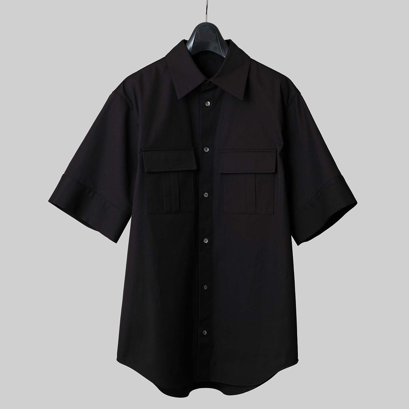 Unisex over shoulder denim shirt