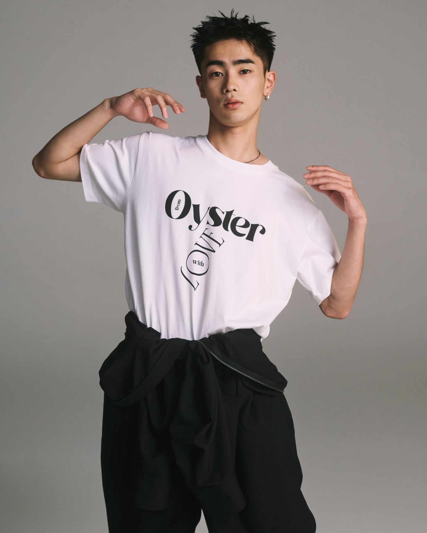 ORGANIC COTTON OYSTER GRAPHIC T