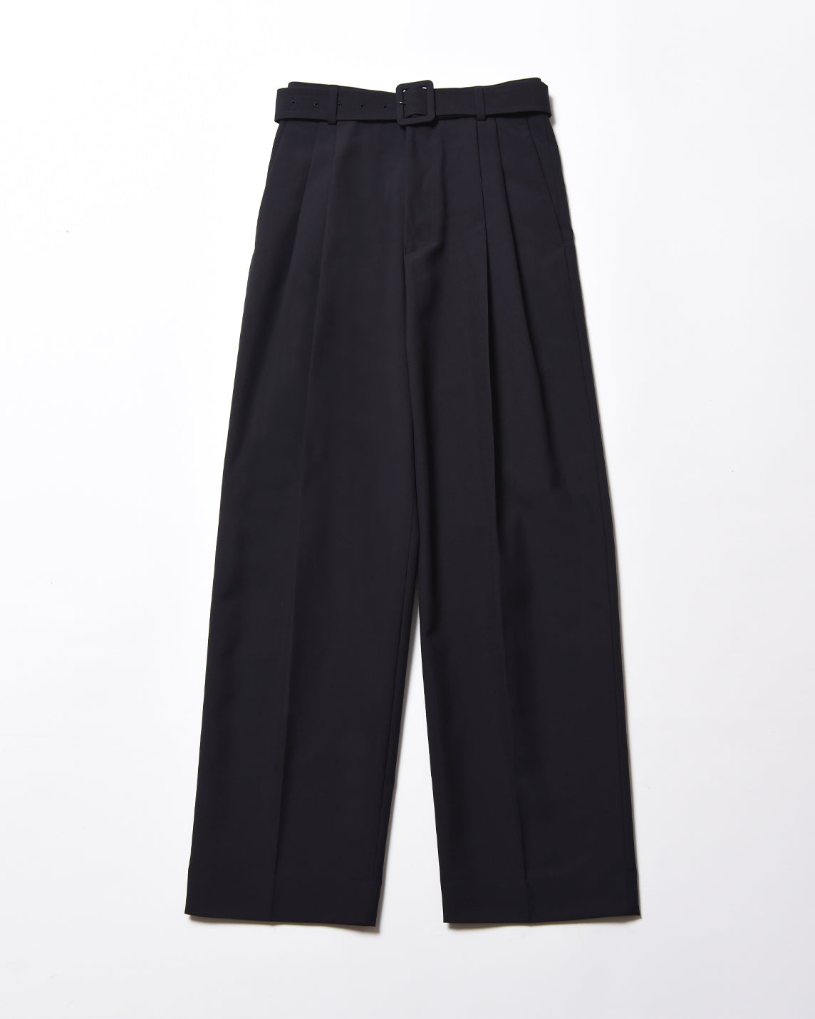 TWO TUCK BELLTED PANTS