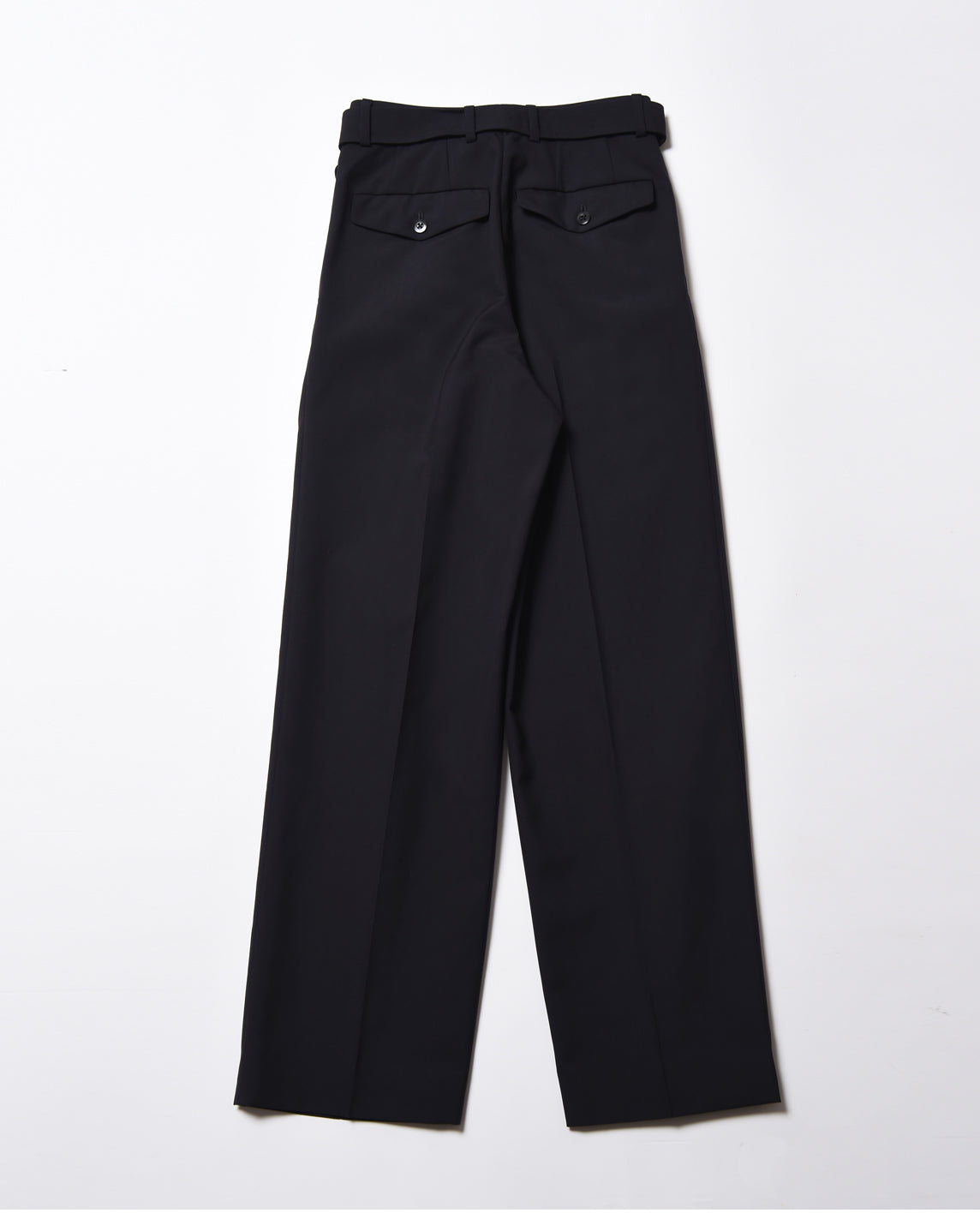 TWO TUCK BELLTED PANTS