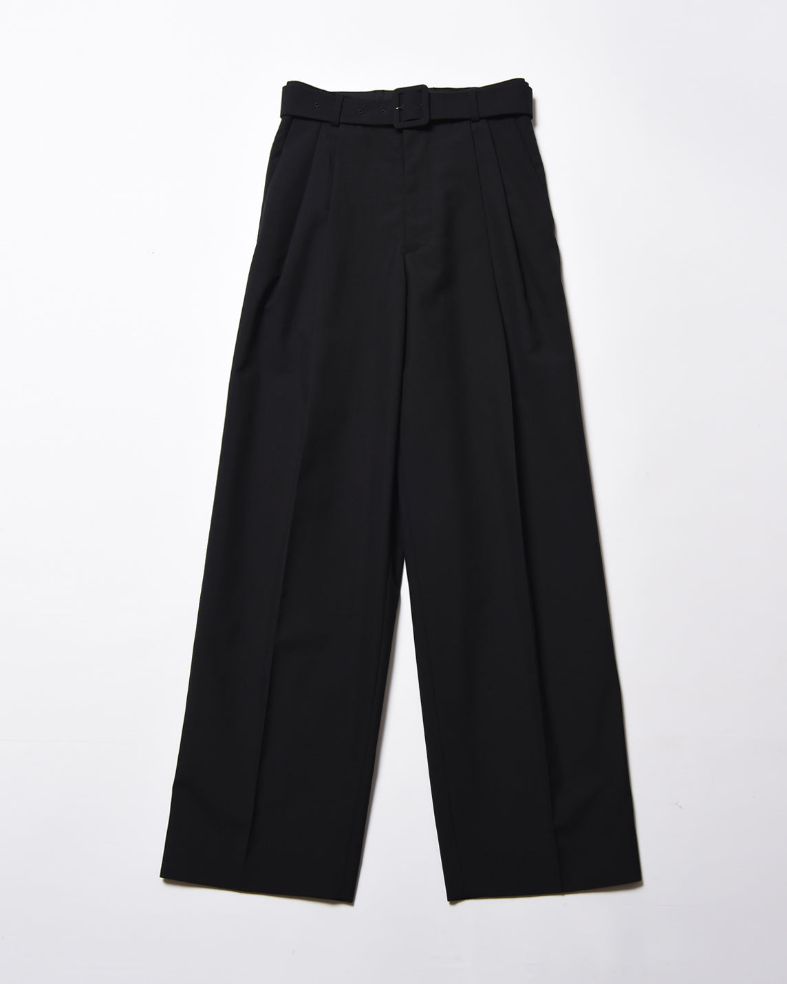 TWO TUCK BELLTED PANTS