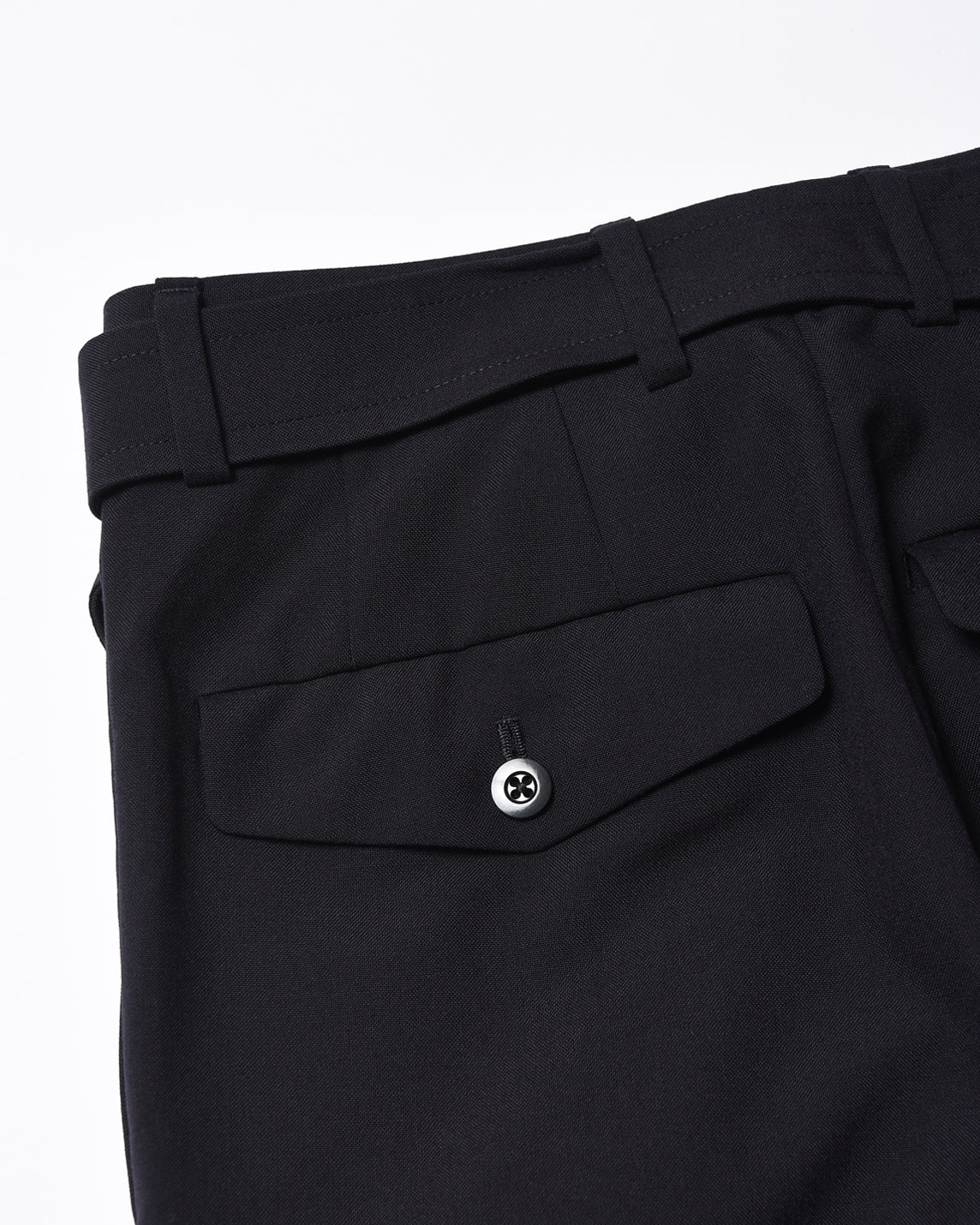 TWO TUCK BELLTED PANTS