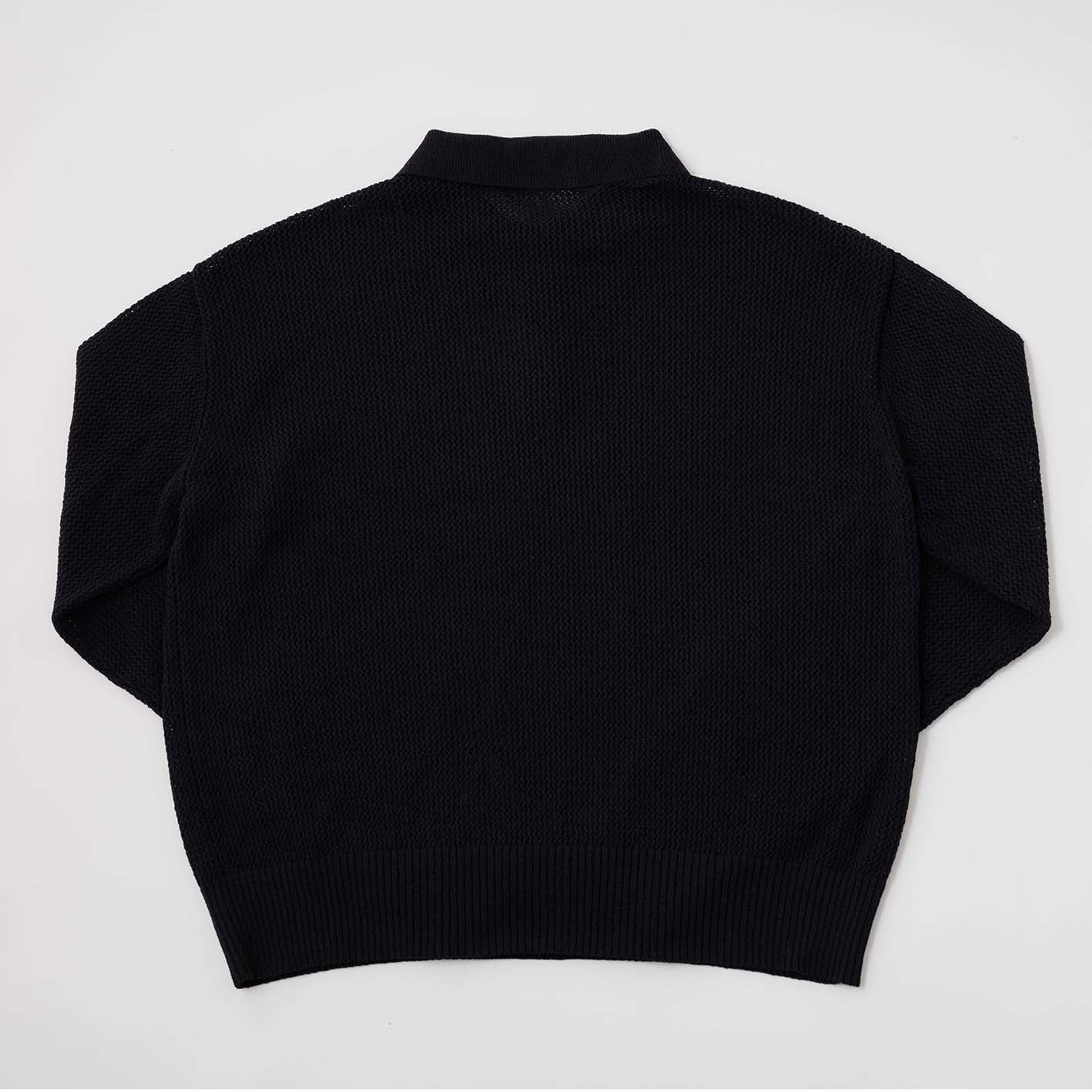 Over size knit polo